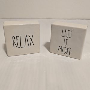 Rae Dunn Cube Block Paperweight Decoration